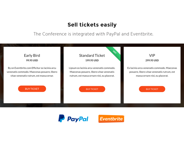 Conference - Sell Tickets easily