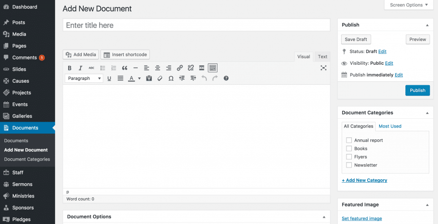 Add New Document - WPlook Documentation