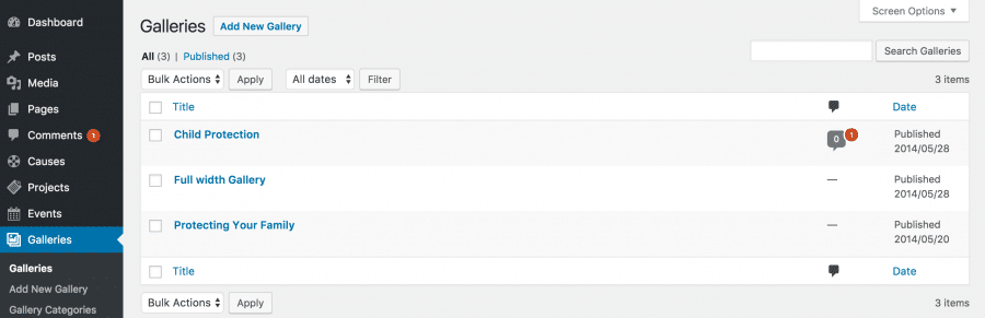 All Galleries - WPlook Documentation