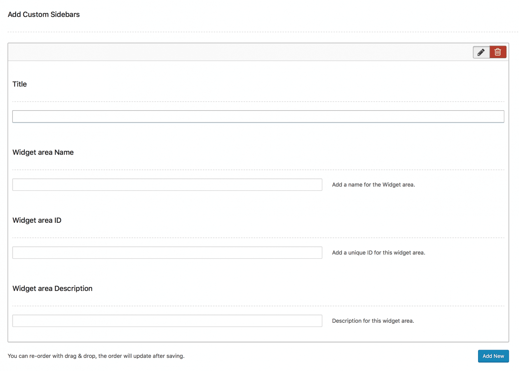 Sidebars - WPlook Documentation