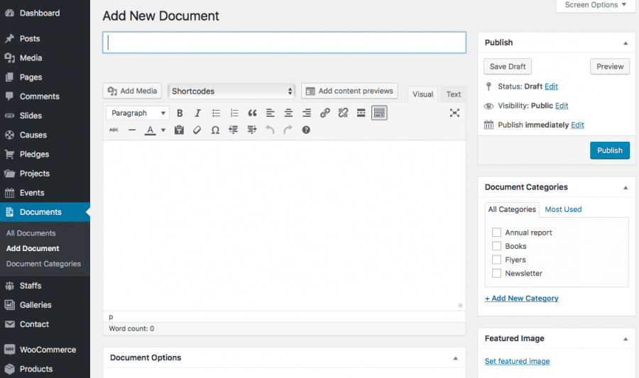 Add Document - Charity Life Docs