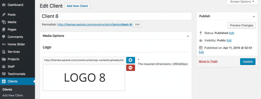 Add New Client - Construction Docs