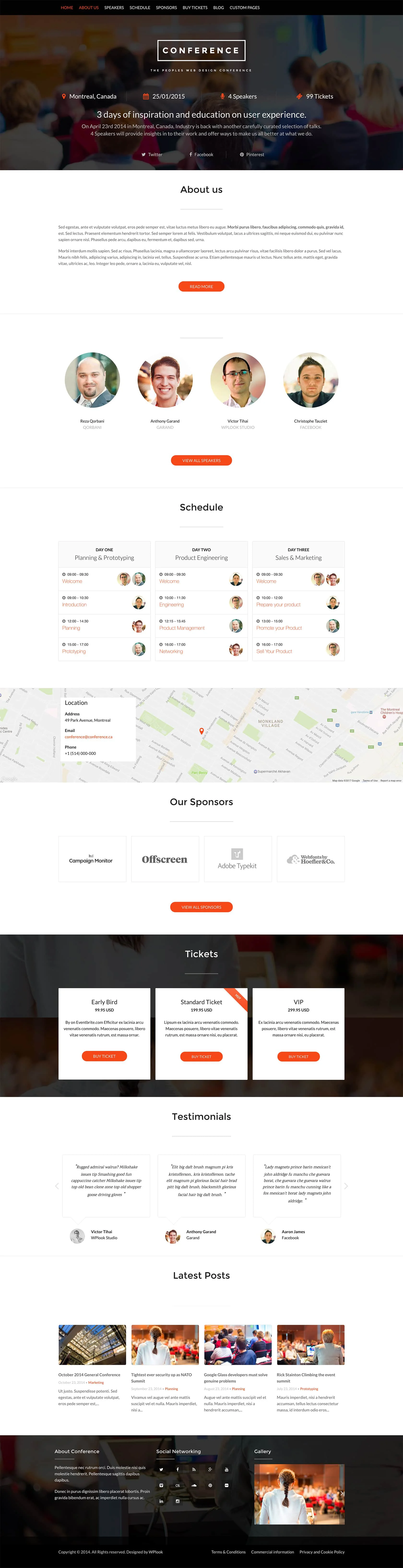 Conference WordPress Theme