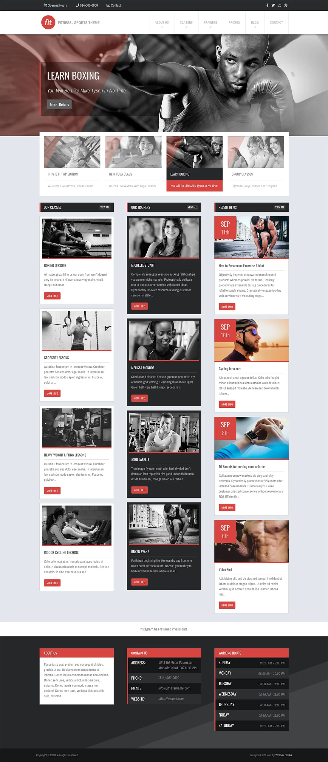 Fit WordPress Theme