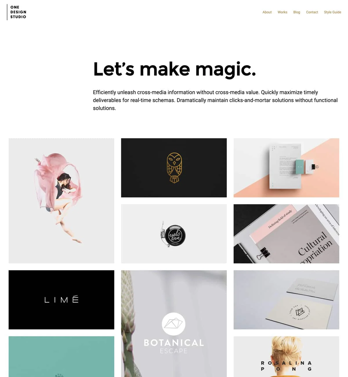 One Design Studio WordPress Theme