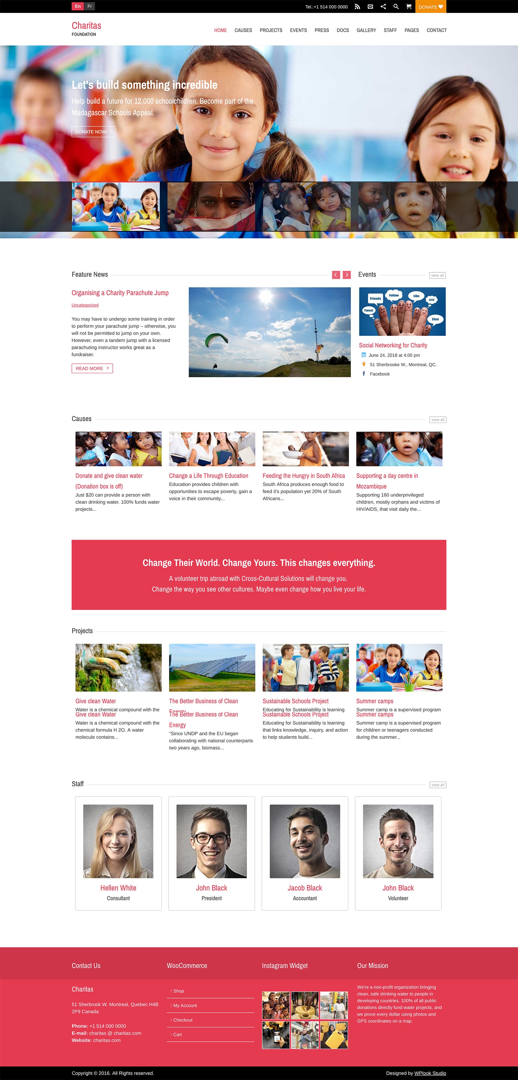 Charity Website - Nonprofit WordPress Theme