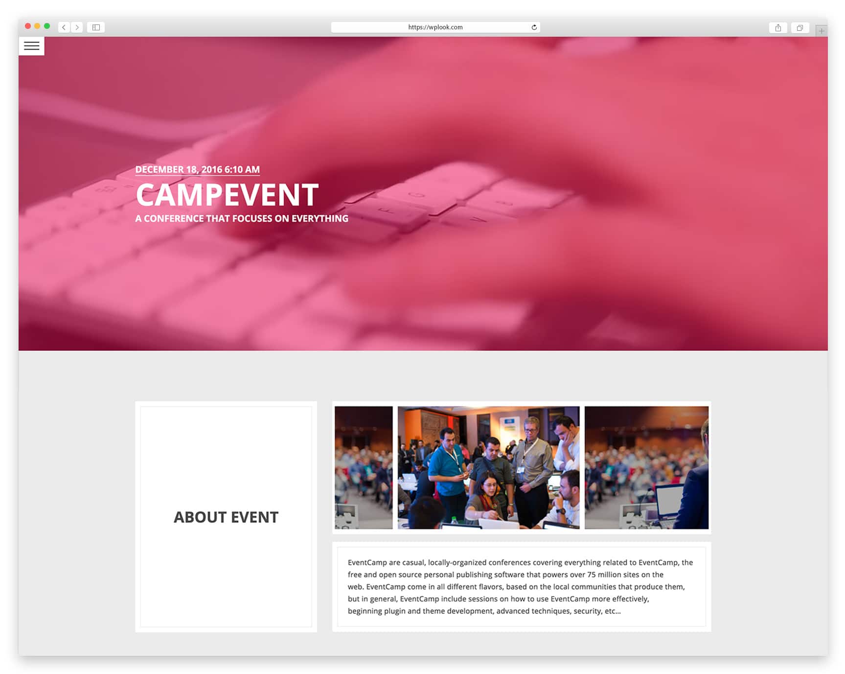 Event WordPress Theme