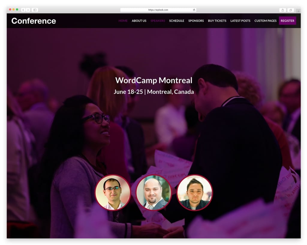 Conference WordPress Theme 