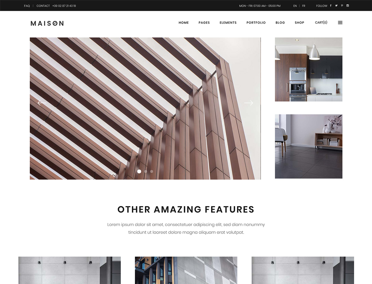 Maison - Theme for Architects and Interior Designer