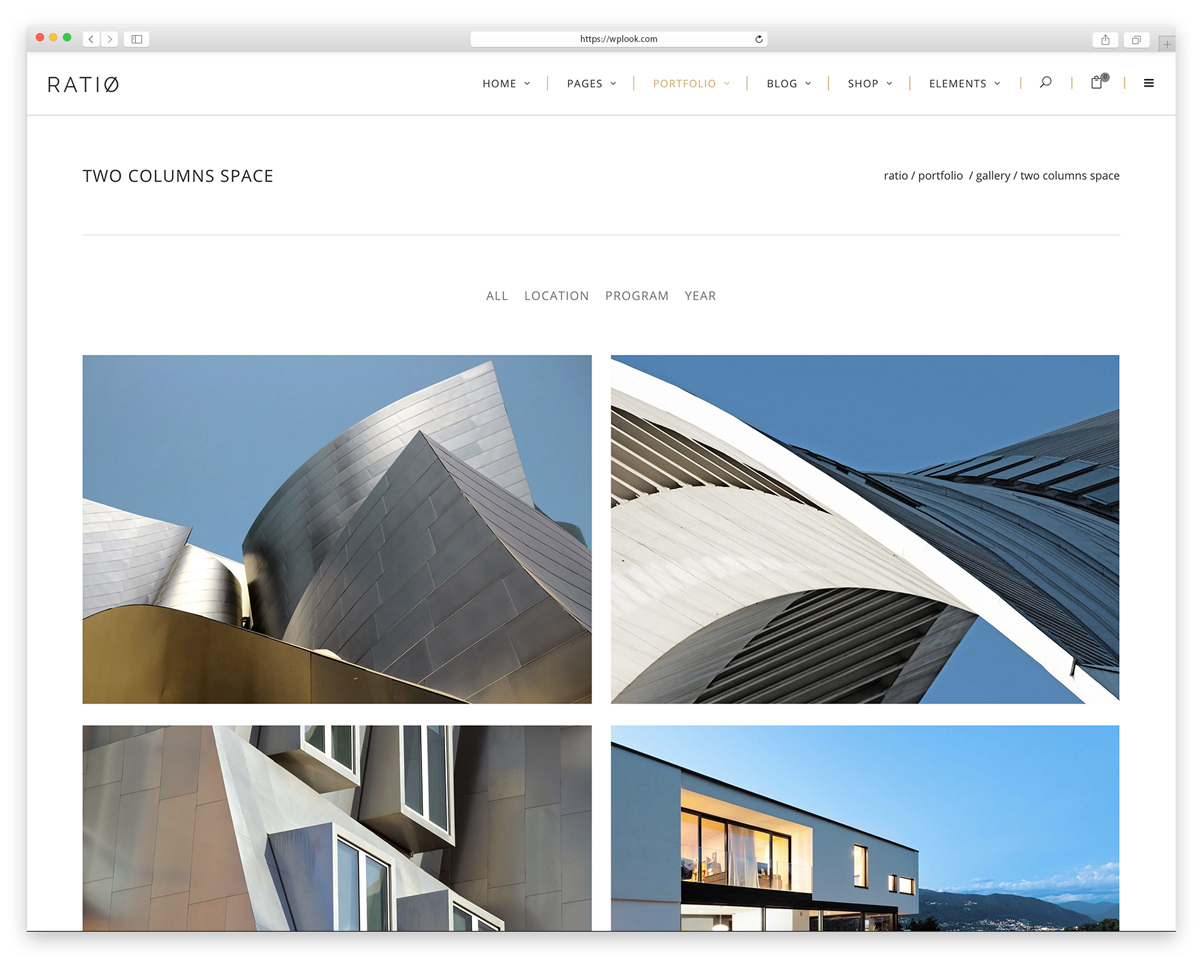 Ratio – Theme for Architecture, Construction, and Interior Design