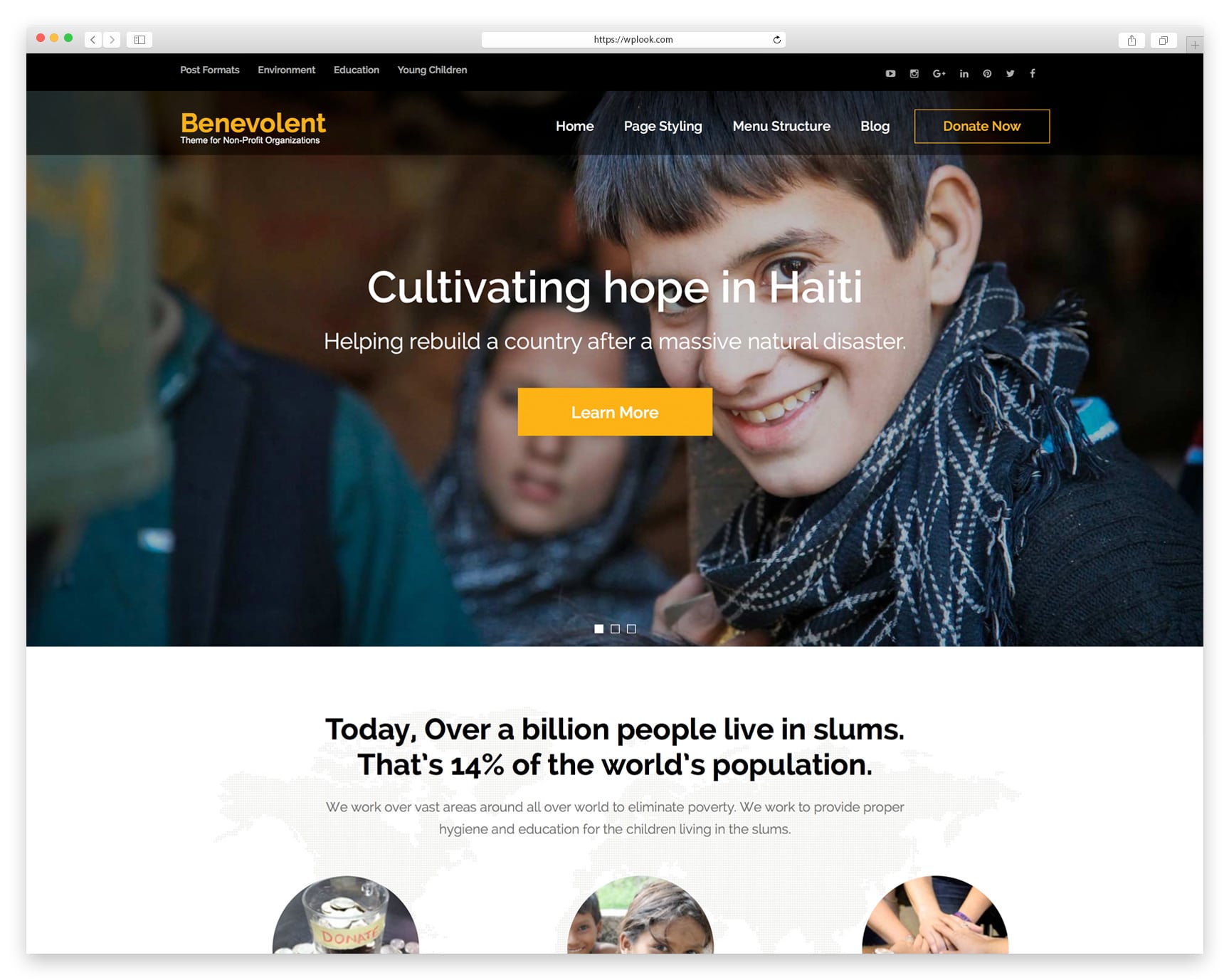 benevolent-Free WordPress Themes for Charity