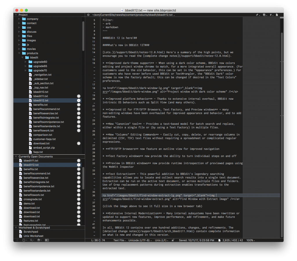 bbedit themes