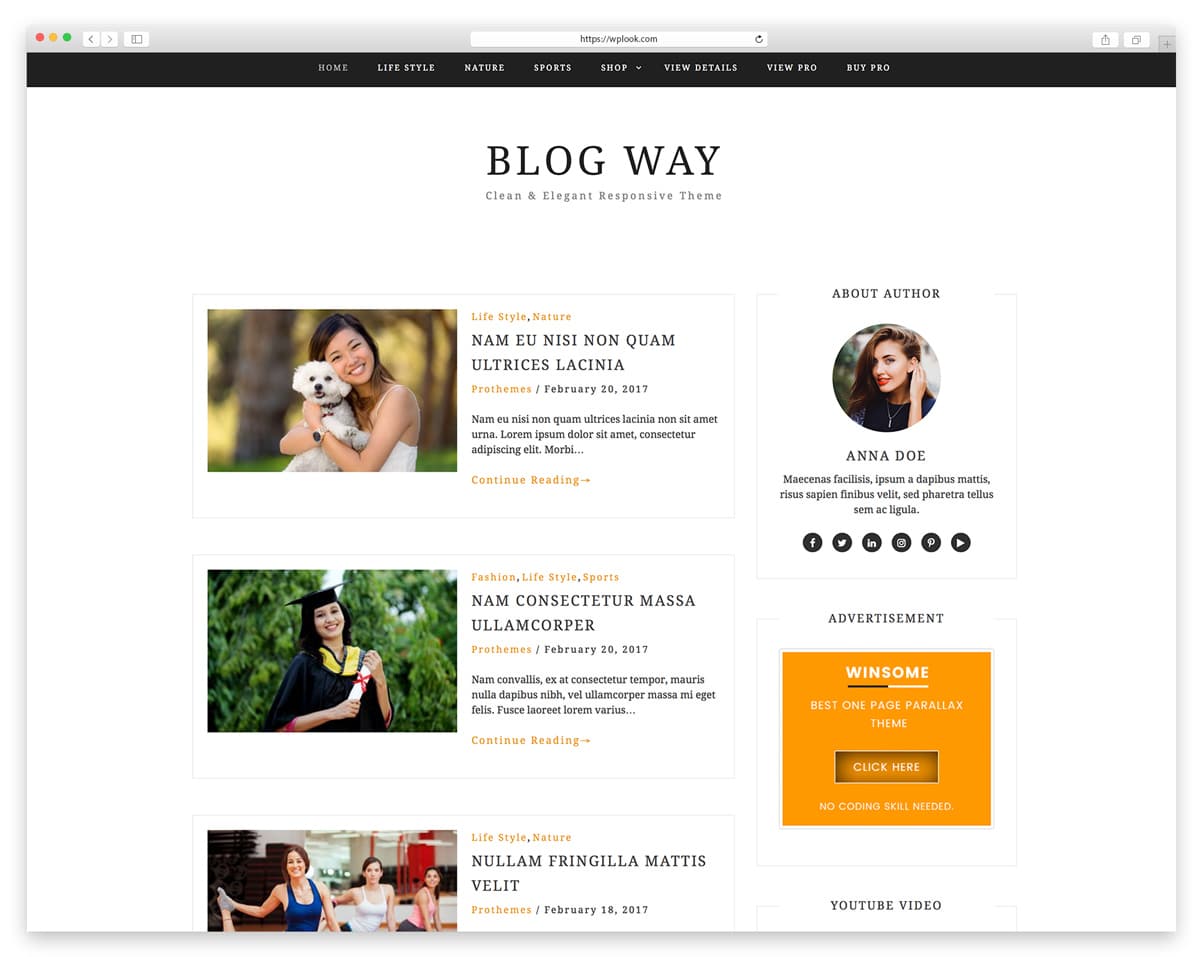 10 Best Free Personal Blog WordPress Themes - WPlook Themes