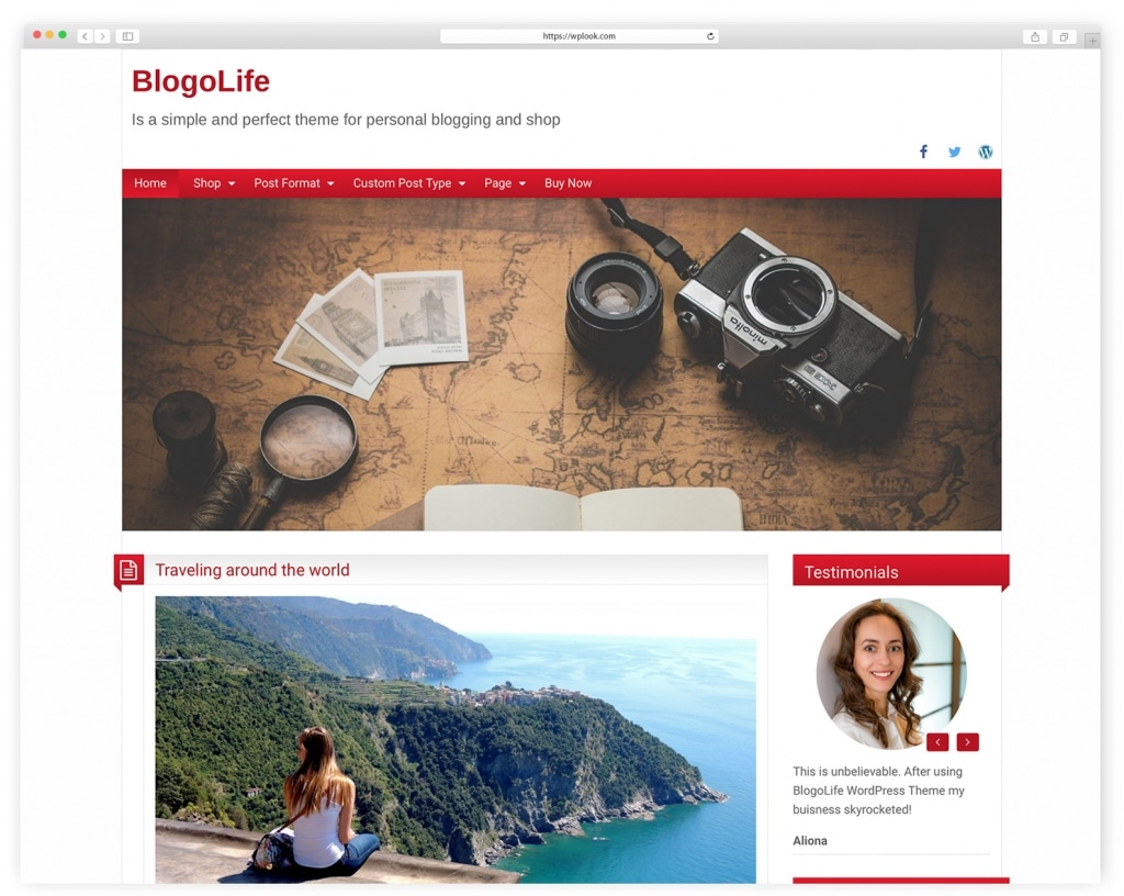 BlogoLife Simple and Free Personal Blog
