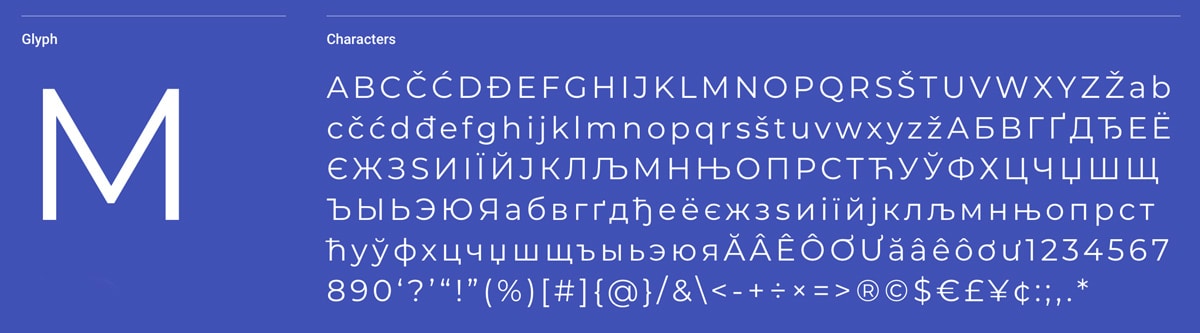 Montserrat Sans-Serif Font