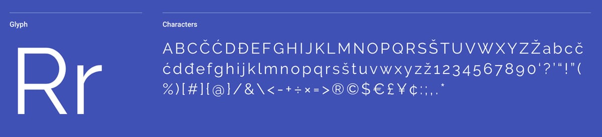 Raleway Sans-Serif Font