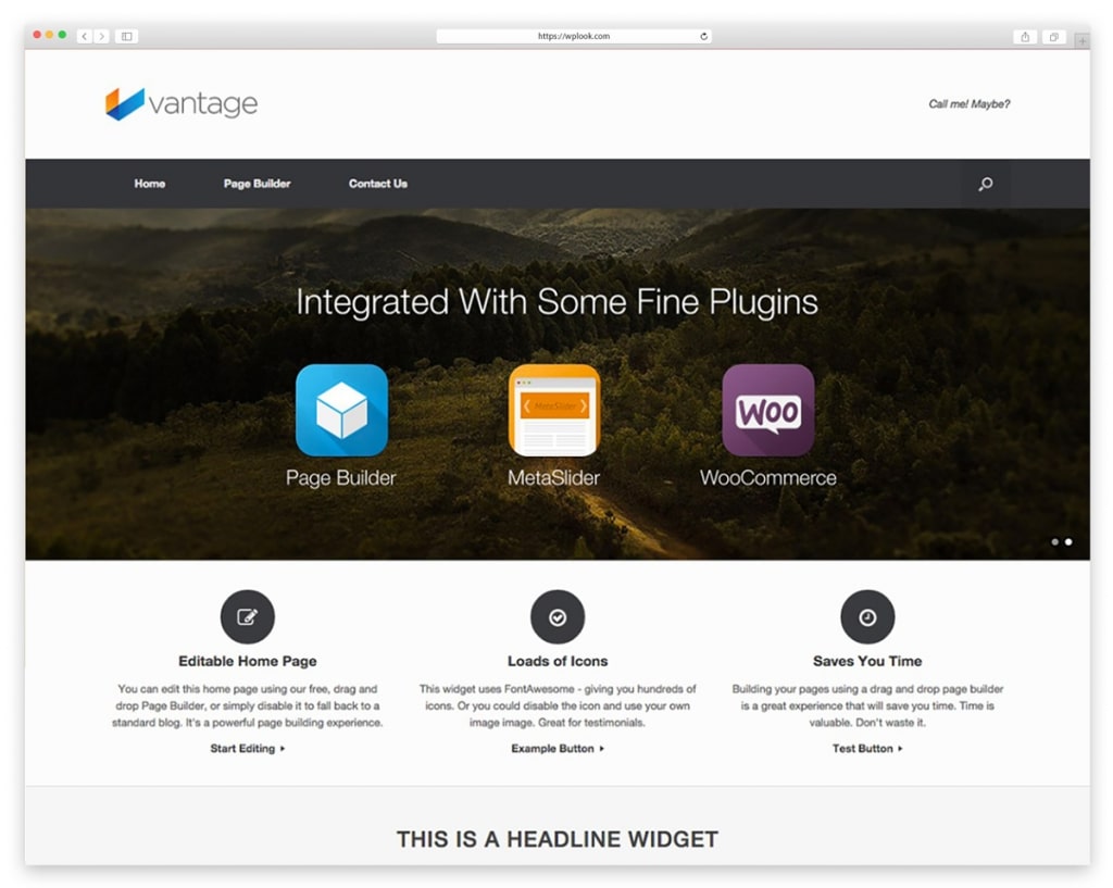 Vantage - Free Responsive WordPress Theme