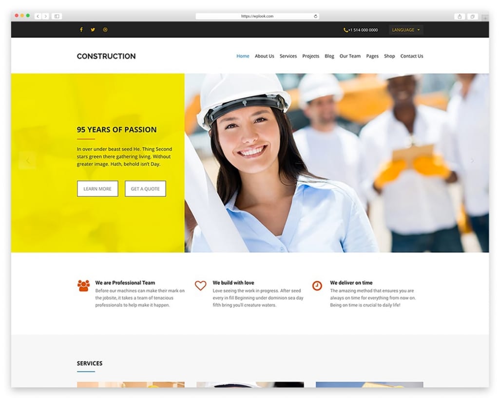 Construction - WooCommerce Theme for Construction Companies and Business