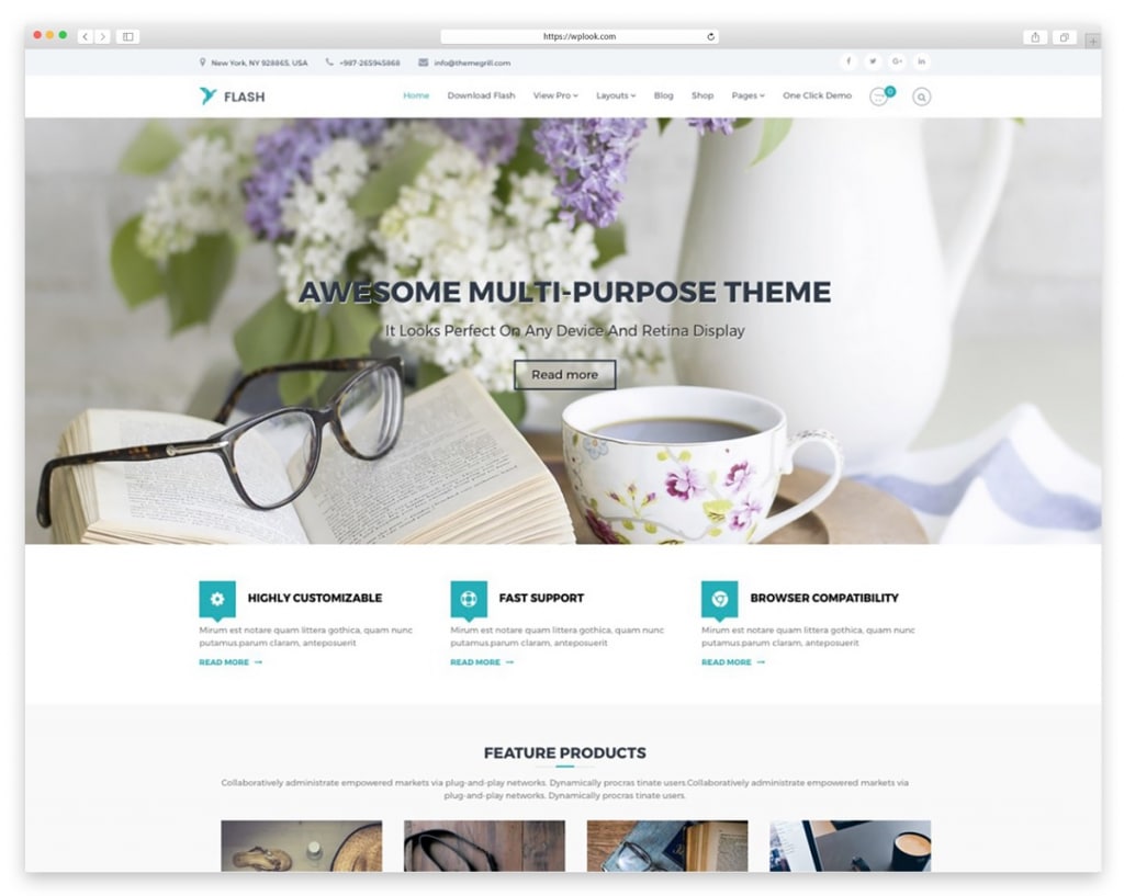 Flash - Free Responsive WordPress Theme