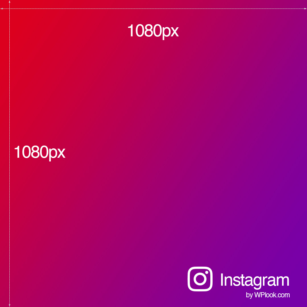 Square instagram photo size - 1080x1080px