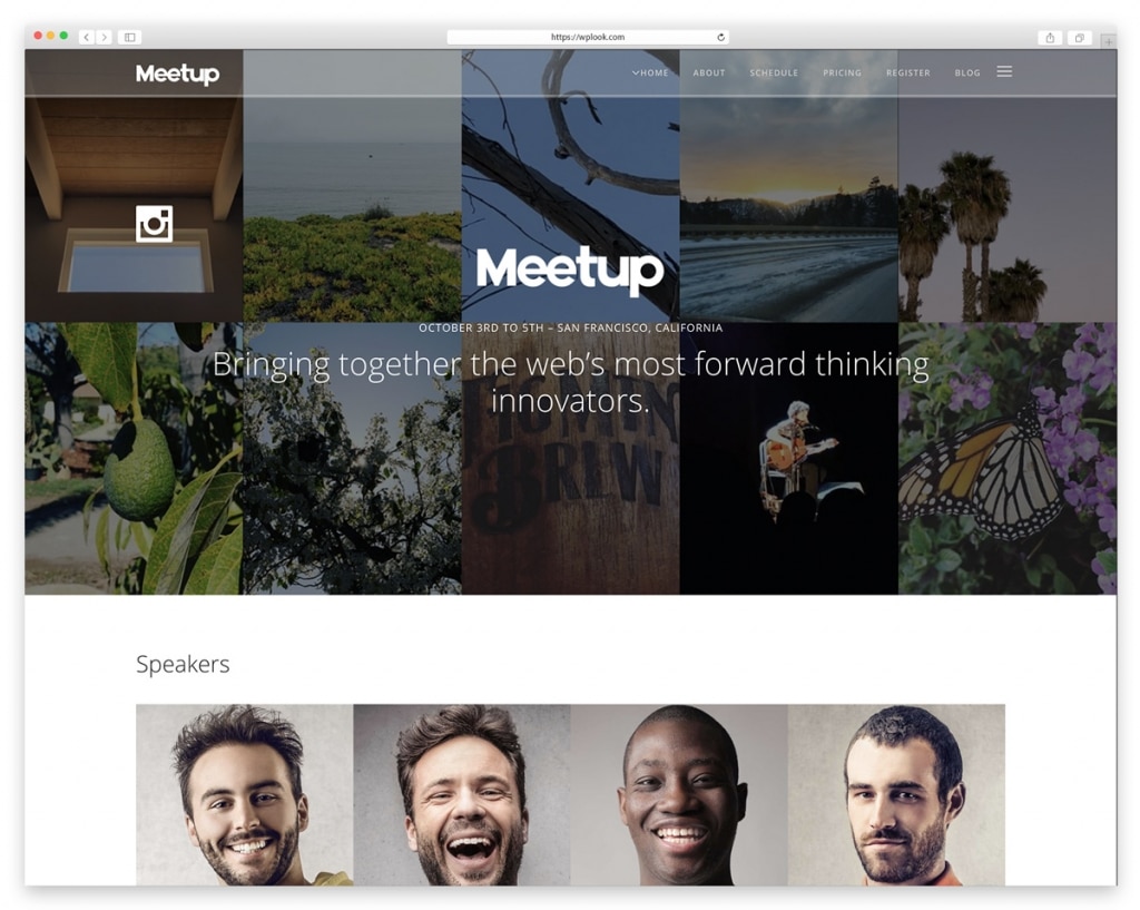 Meetup WordPress Theme