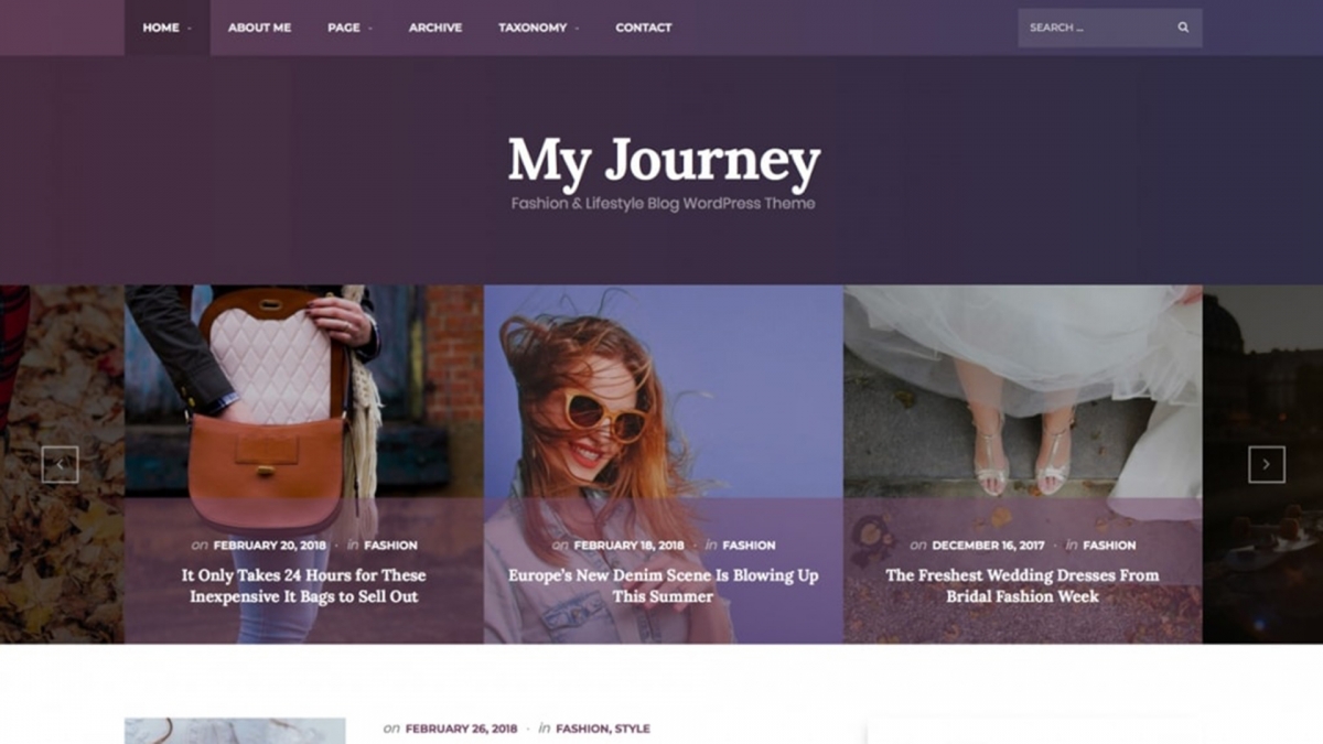My Journey - New WordPress Theme for Lifestyle & Personal - WPlook