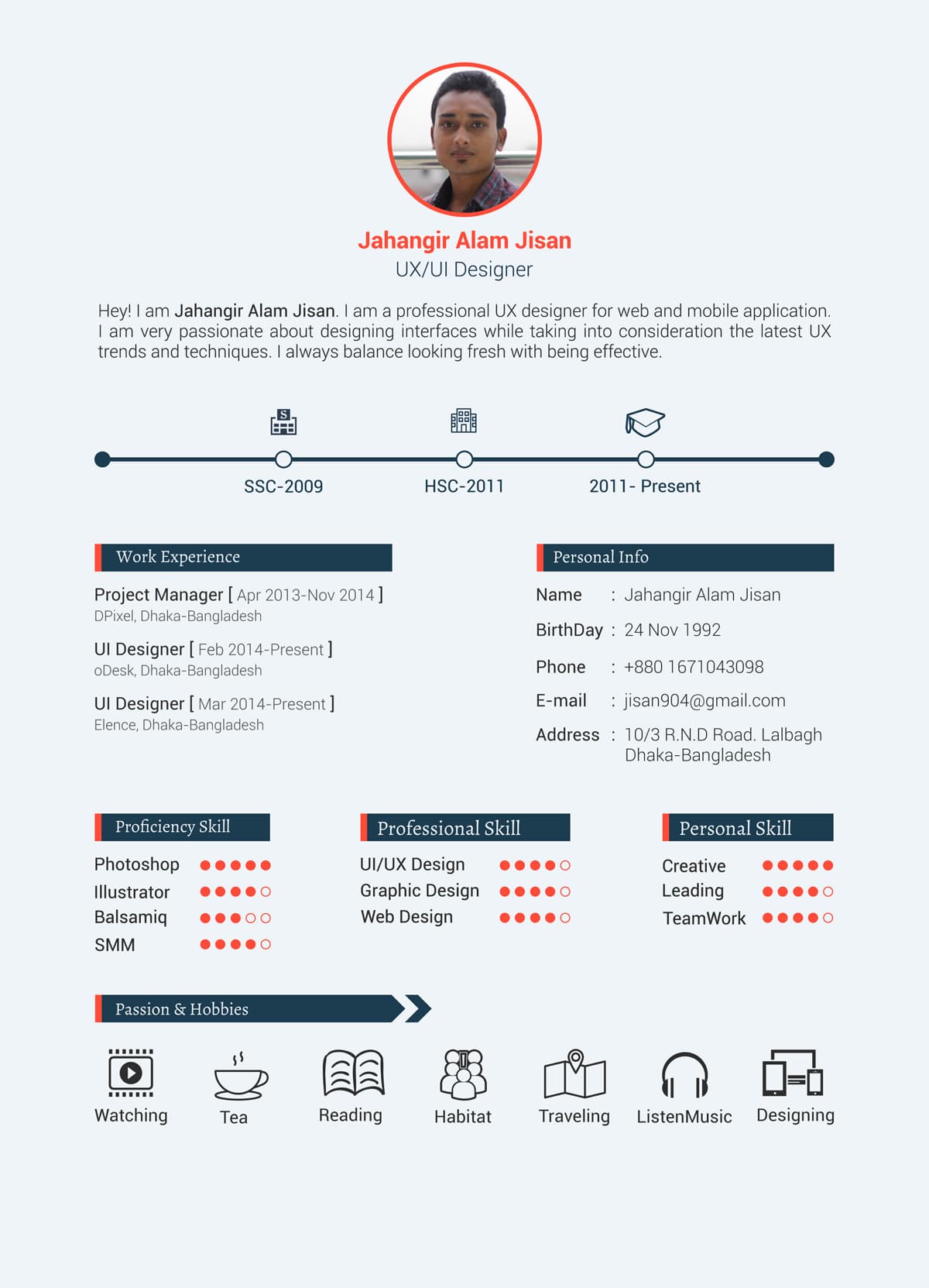 3-Page Free Resume Template - multi-page CV layout for experienced professionals