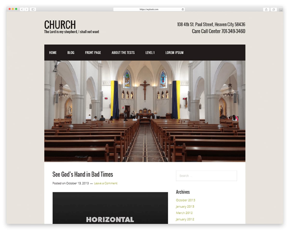 10 + Best Free Church WordPress Themes of 2022 WPlook Themes