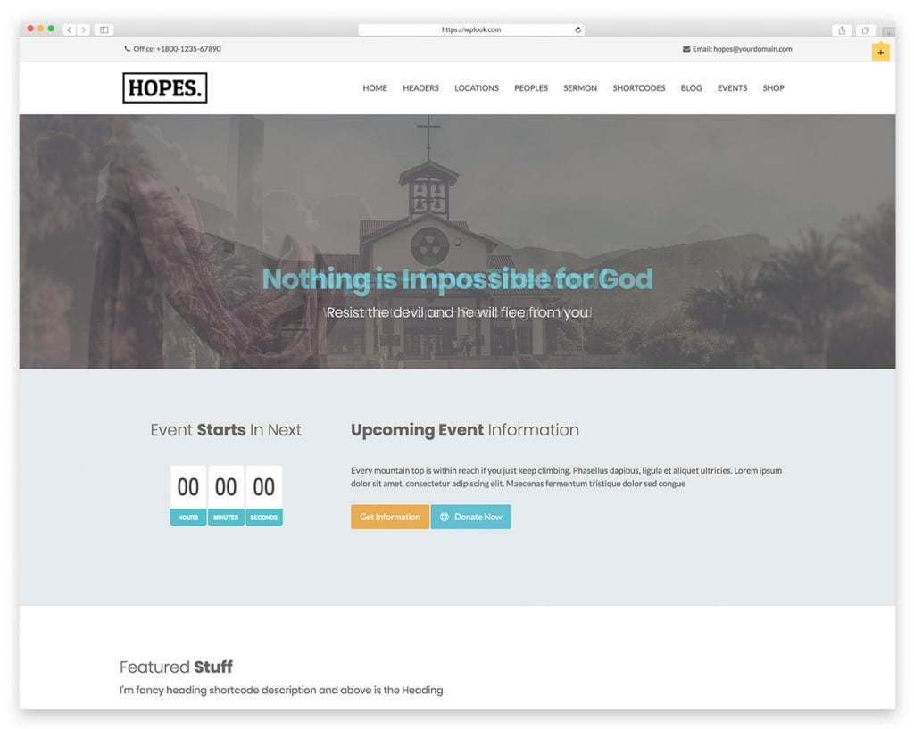 Hopes WordPress Theme for Nonprofit