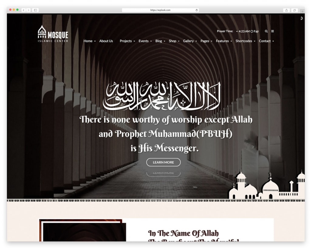 Mosque – Islamic Center WordPress Responsive Theme