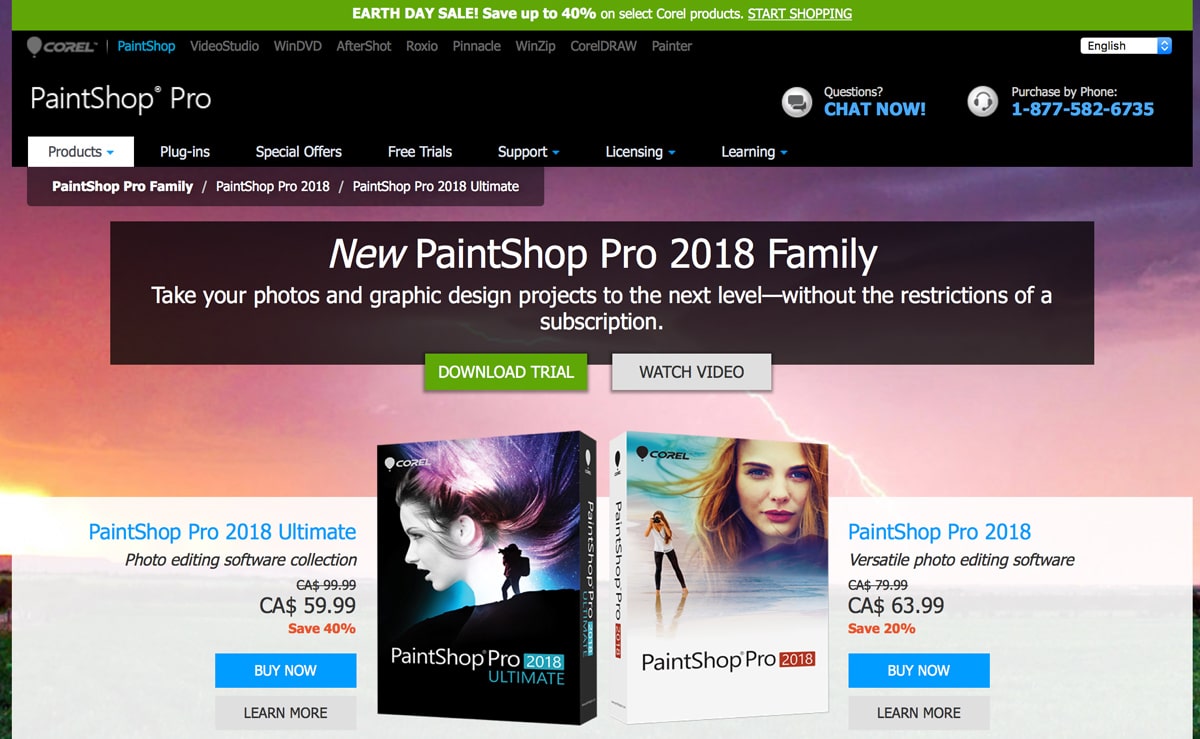 corel paintshop pro 2018 vsco