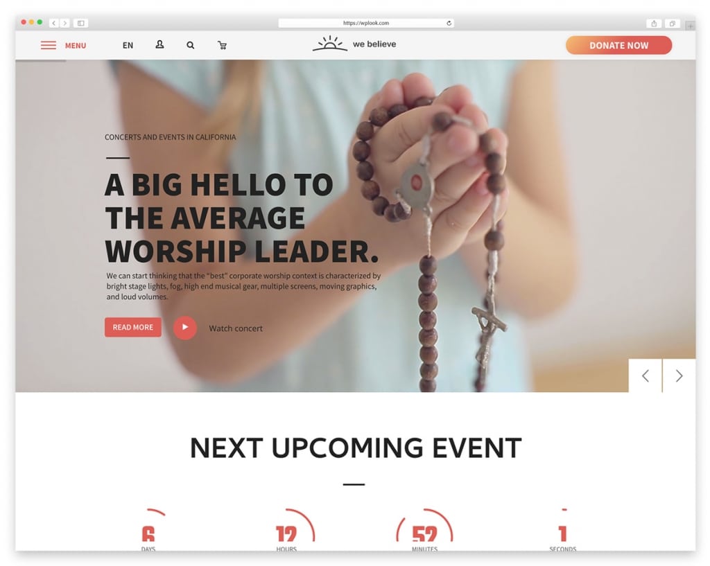 WeBelieve WordPress Theme fo Churches