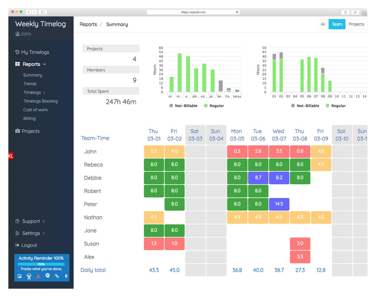 Weekly Timblog - Time Tracker for Developers