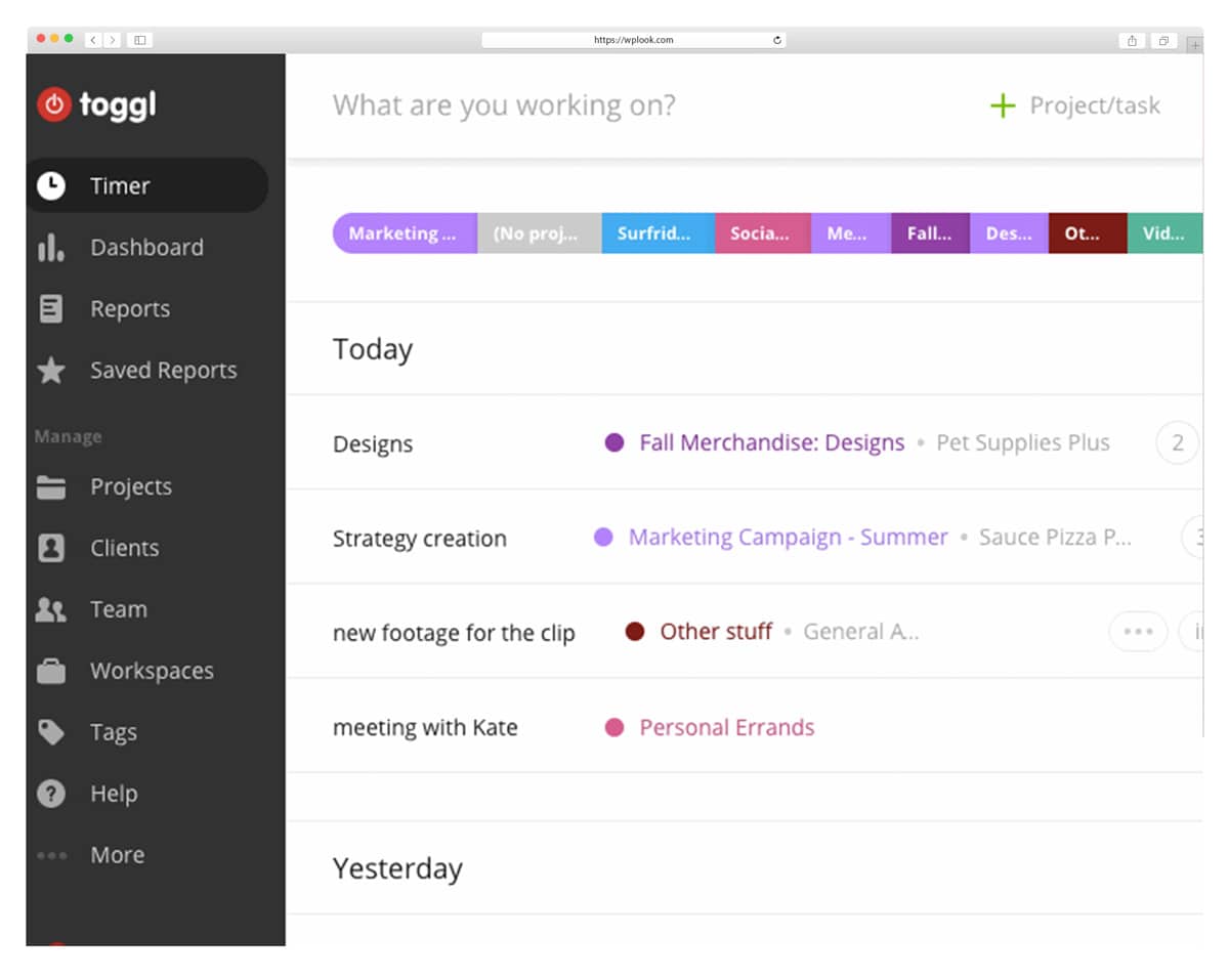 Togl - Time Tracking Apps for Designers and Developers