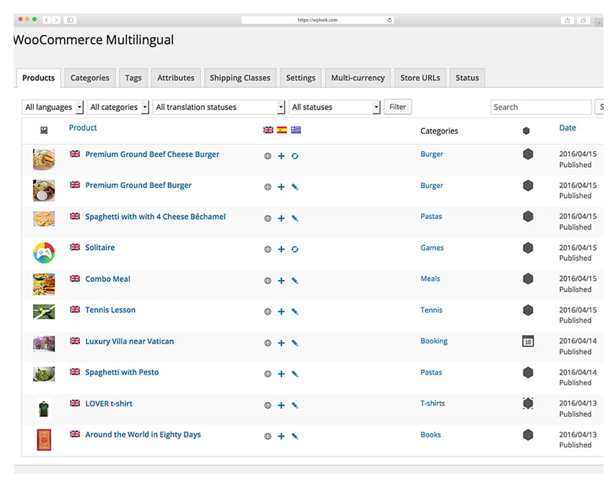 WooCommerce Multilingual and Multicurrency Plugin