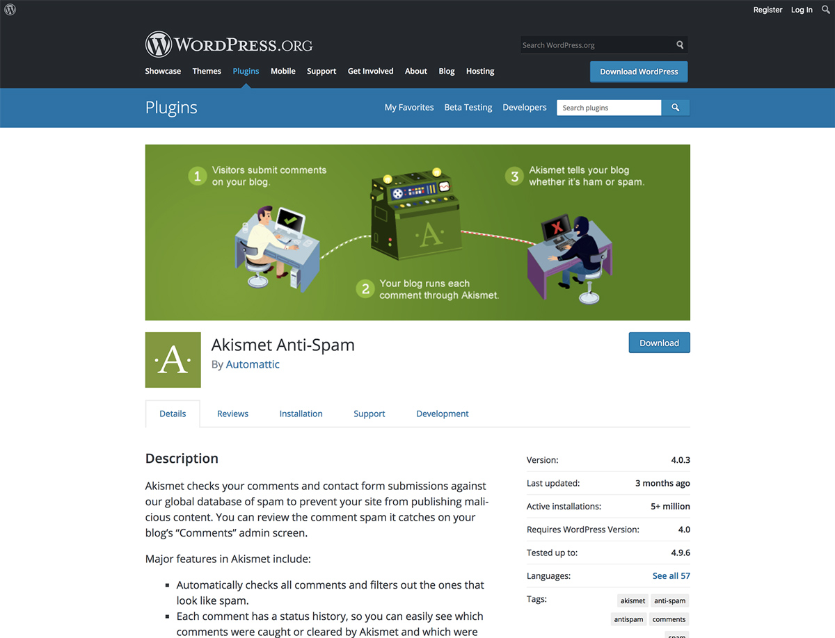 Akismet Anti-Spam - WordPress Plugin