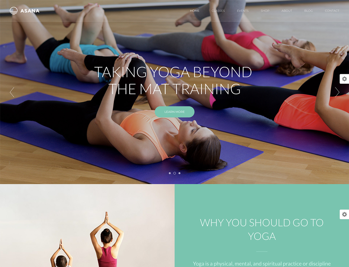 Asana - Sport and Yoga WordPress Theme