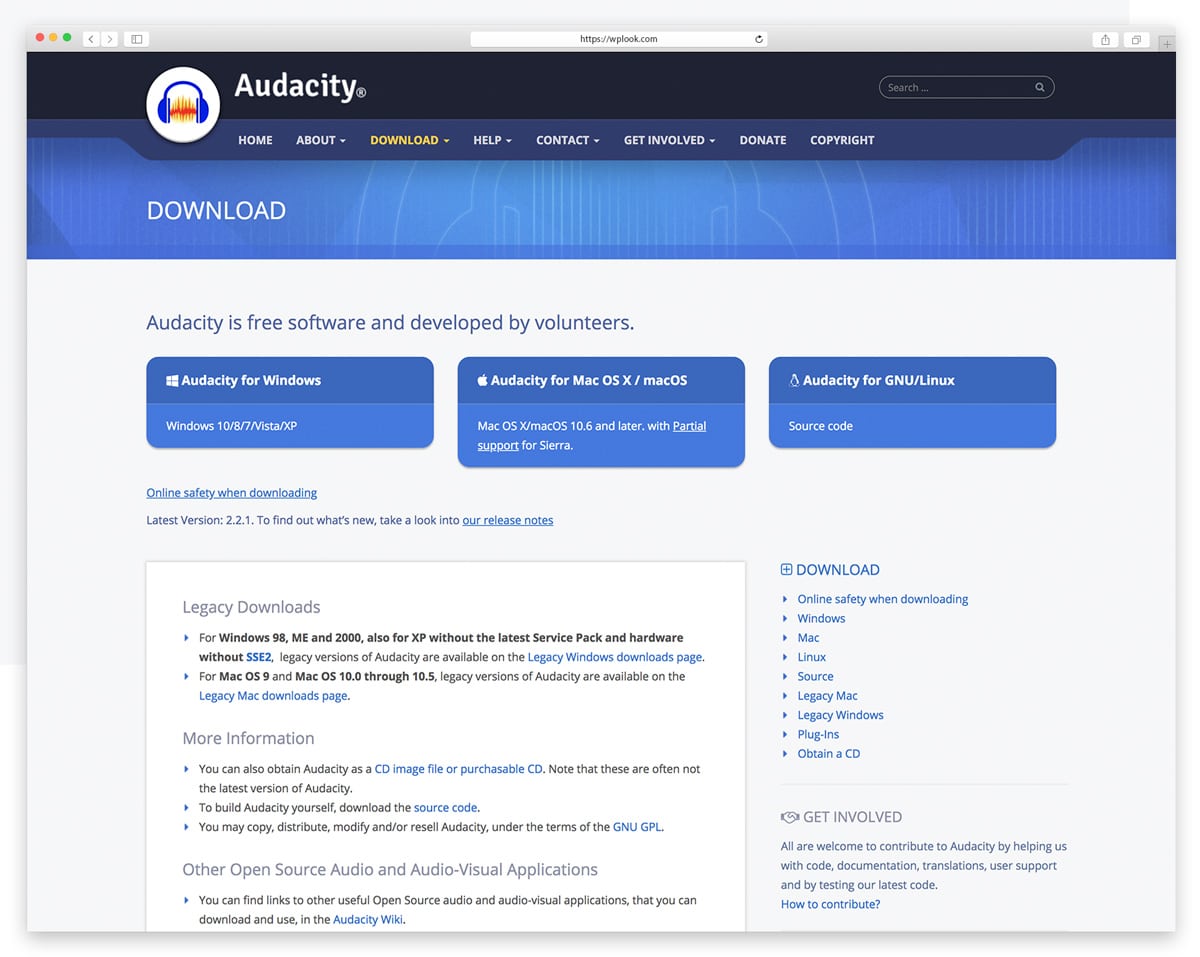 Audacity - Free Audio Editing Software