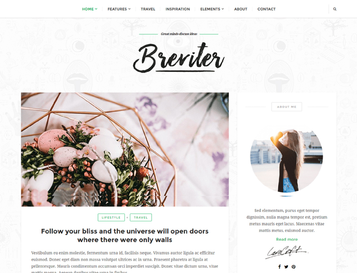 Breviter - Free WordPress theme