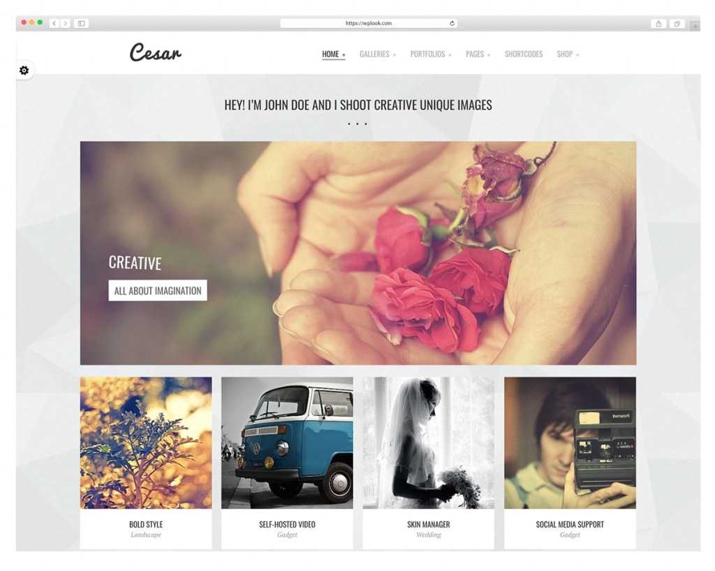 Cezar - WordPress Theme for Photography