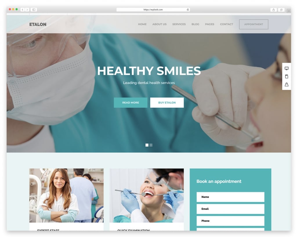 Etalon - WordPress Theme for Dental Services