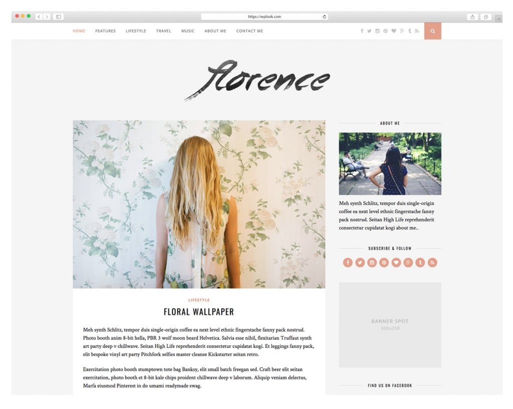 Florence - Lifestyle WordPress Theme