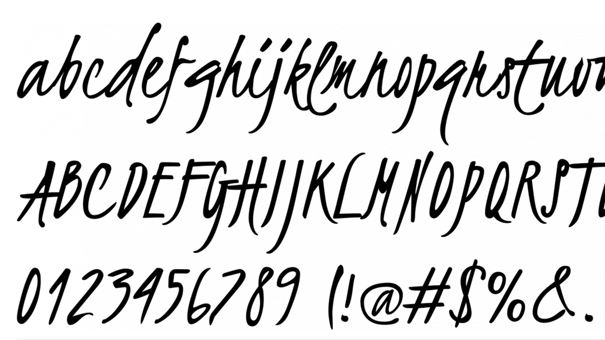 handwriting font print