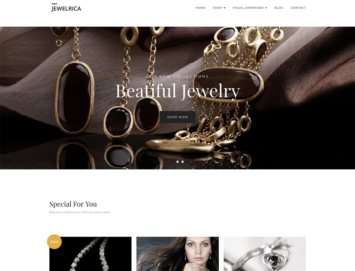 Jewelry Website Templates Wordpress