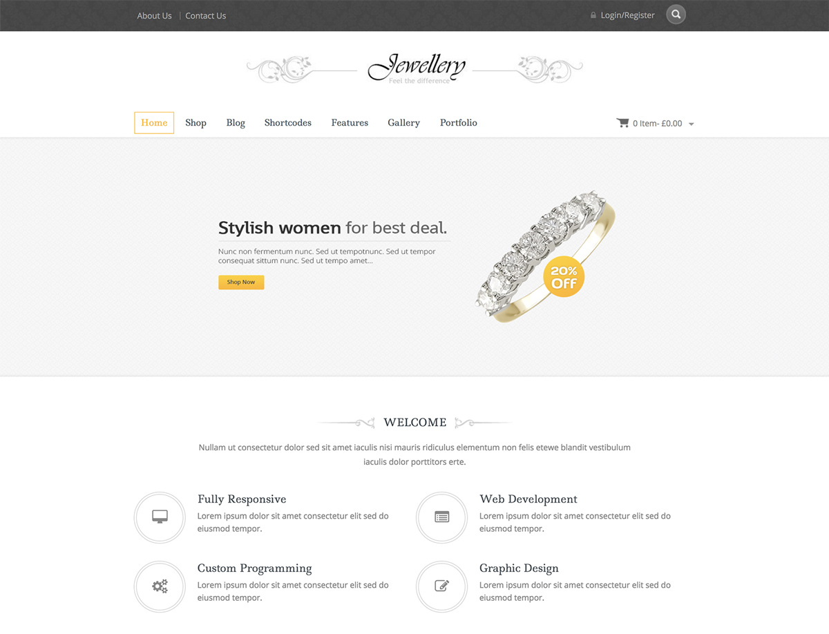 Jewellery - WooCommerce Responsive Theme