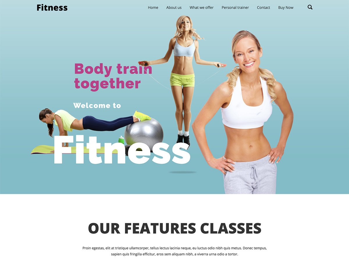 Levelup - WordPress Theme for Gym and Fitness