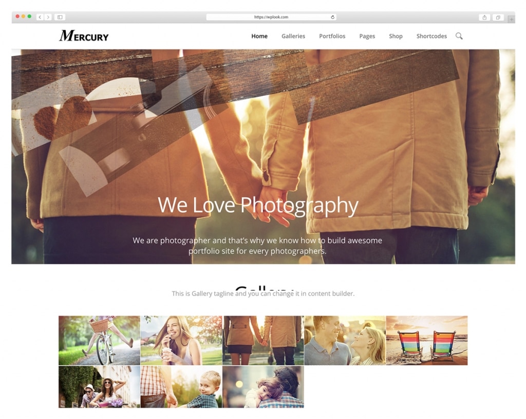 Mercury - Photography WordPress Themes