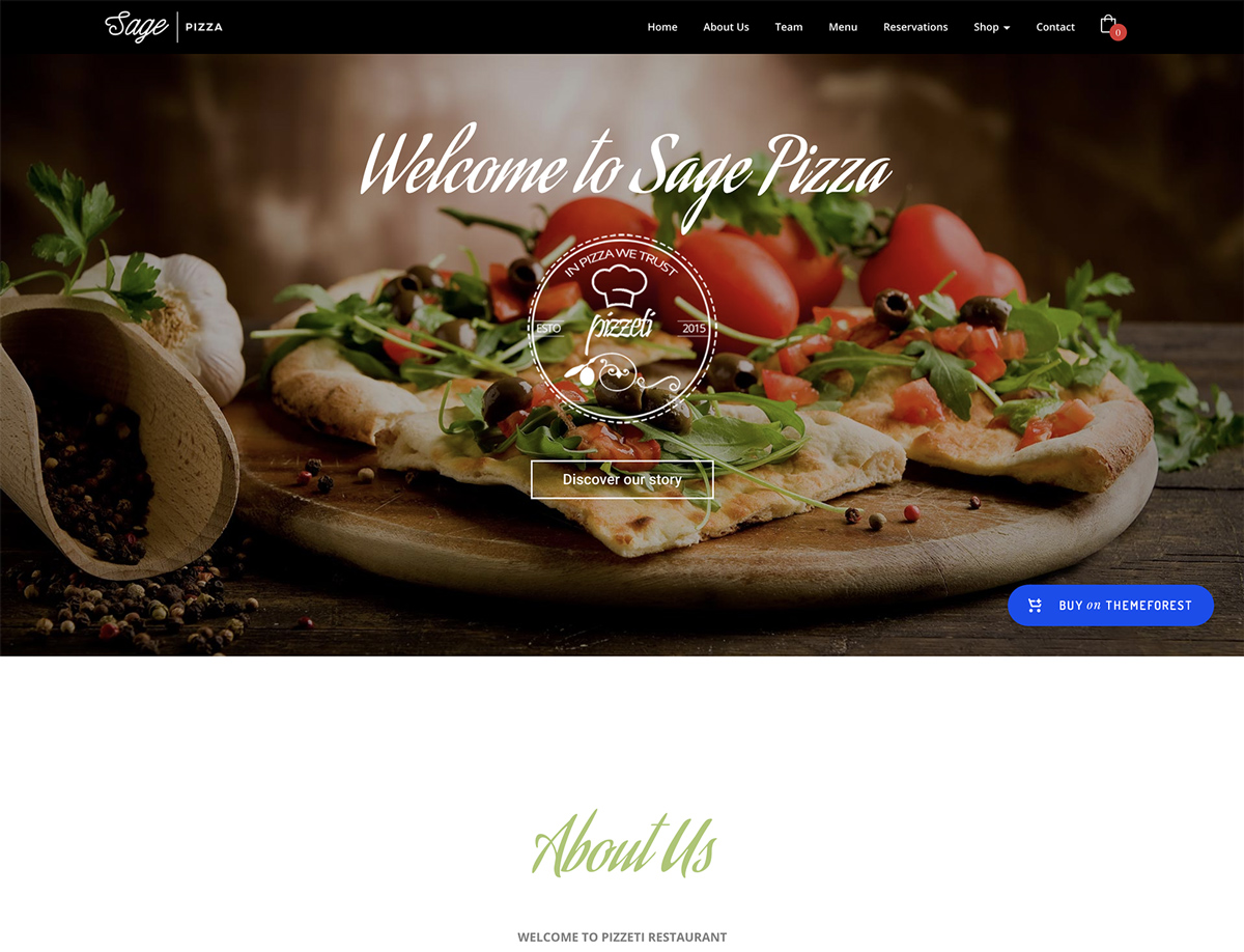 Sage - Premium WordPress Theme Built for Restaurants