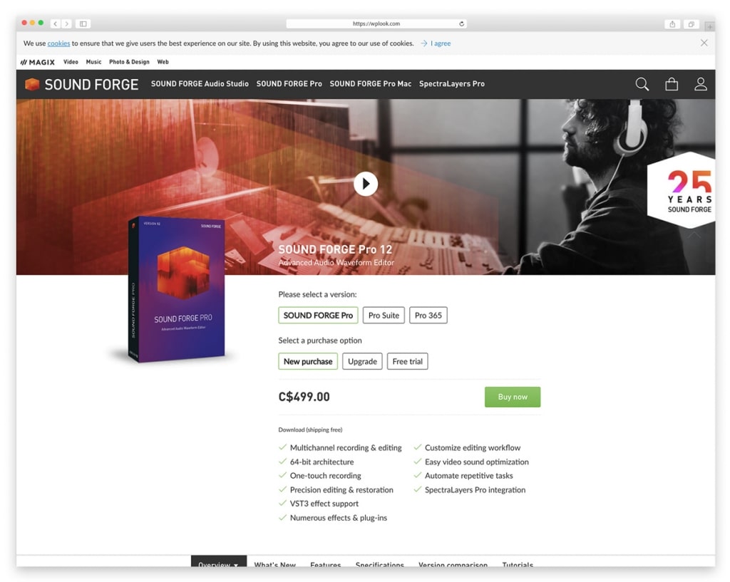 Soundforge - Recording, editing and processing Audio Software