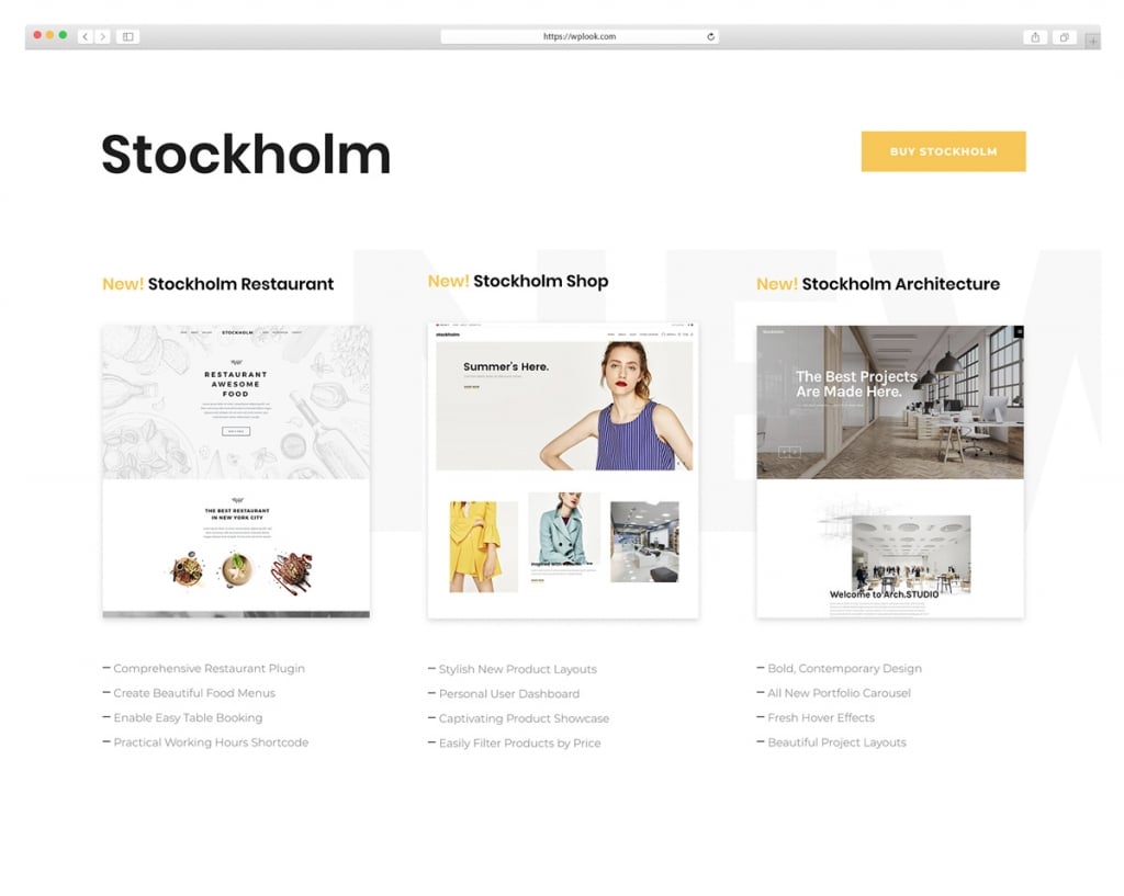 Stockhlom - Drag & Drop WordPress Theme